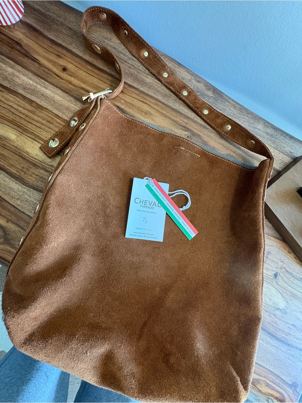 Brown Suede Shoulder and cross body bag!